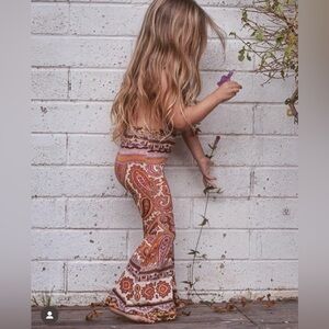 NWOT Harlow jade girls boho saffron overalls 6Y